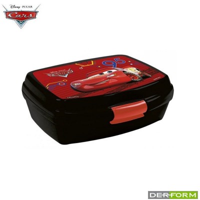 Derform Кутия за храна Disney Cars 46, Колите 76451, за момче, черно и червено 76451