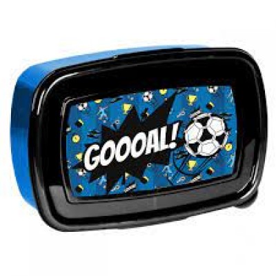 Paso Кутия за храна GOAL, Футбол, PP21FT-3022, 750мл, за момче, синьо и черно PP21FT-3022