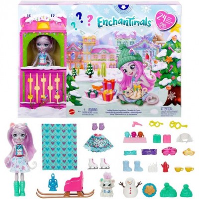 Коледен Адвент календар Mattel Enchantimals с кукла, R 194735063147, момиче, многоцветен Коледен Адвент календар Mattel Enchantimals с кукла, R 194735063147, момиче, многоцветен