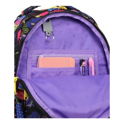 Ученическа раница Coolpack - JERRY - Stitch Black, L F029886, черна, многоцветна Ученическа раница Coolpack - JERRY - Stitch Black, L F029886, черна, многоцветна