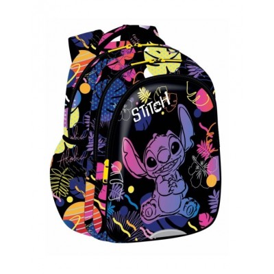 Ученическа раница Coolpack - JERRY - Stitch Black, L F029886, черна, многоцветна Ученическа раница Coolpack - JERRY - Stitch Black, L F029886, черна, многоцветна