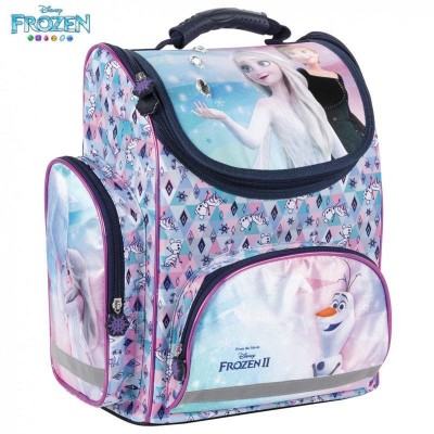 Derform Ученическа ергономична раница кутия Frozen 29, Елза и Анна, 81080, за момиче, многоцветна 81080 Derform Ученическа ергономична раница кутия Frozen 29, Елза и Анна, 81080, за момиче, многоцветна 81080