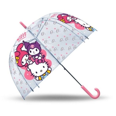 Детски Чадър Hello Kitty, Kuromi и My Melody, U HK50195, многоцветен, Полупрозрачен U HK50195