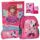 Paso Подаръчен комплект Gift Bag Мини Маус 3 в 1, DML081-1, Ученическа раница, Несесер и Портмоне, за момиче DML081-1 Paso Подаръчен комплект Gift Bag Мини Маус 3 в 1, DML081-1, Ученическа раница, Несесер и Портмоне, за момиче DML081-1