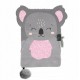 Paso Плюшен дневник с катинар, KOALA, коала, А5, PP23KL-3676, момиче, сив PP23KL-3676 Paso Плюшен дневник с катинар, KOALA, коала, А5, PP23KL-3676, момиче, сив PP23KL-3676
