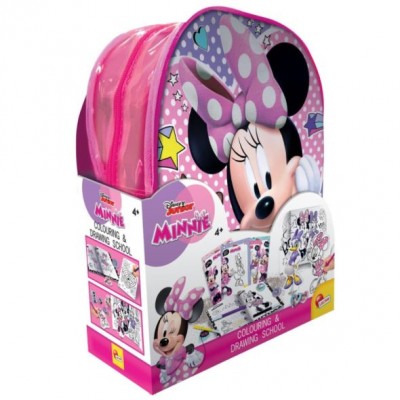 Lisciani, Комплект за рисуване и оцветяване Minnie Mouse в раница, R 8008324092932, момиче, розова, многоцветна Lisciani, Комплект за рисуване и оцветяване Minnie Mouse в раница, R 8008324092932, момиче, розова, многоцветна