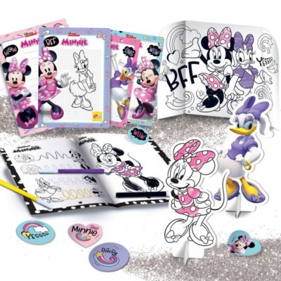Lisciani, Комплект за рисуване и оцветяване Minnie Mouse в раница, R 8008324092932, момиче, розова, многоцветна