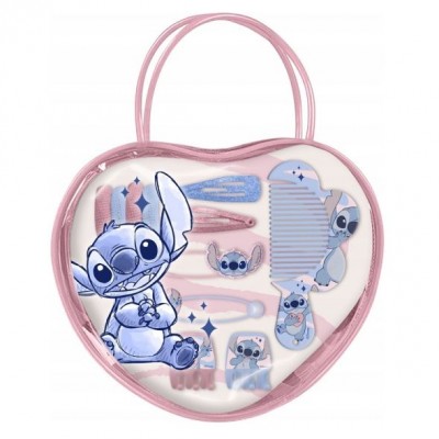Kids Licensing , Комплект детски аксесоари за коса Stitch в чантичка, R 8435507875134, момиче, многоцветни