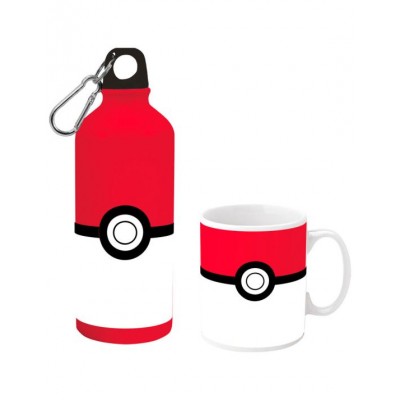 Комплект чаша и бутилка Pokemon, L 8435507884013, бяло и червено L 8435507884013 Комплект чаша и бутилка Pokemon, L 8435507884013, бяло и червено L 8435507884013