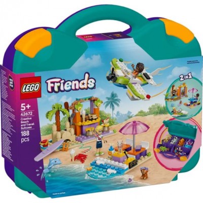 Конструктор LEGO Friends Творчески куфар за плаж и пътуване, R 42672, многоцветен R 42672 Конструктор LEGO Friends Творчески куфар за плаж и пътуване, R 42672, многоцветен R 42672