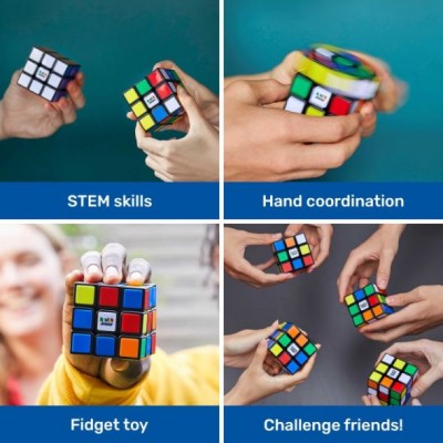 Логически детски пъзел куб на Рубик Spin Master Rubik's Speed Кубче 3х3, R 20135281, многоцветен 6063164 Логически детски пъзел куб на Рубик Spin Master Rubik's Speed Кубче 3х3, R 20135281, многоцветен 6063164