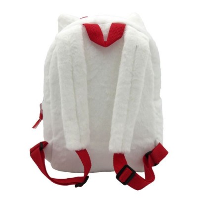 Плюшена раничка Hello Kitty с преден джоб, U  MC37-101HK, момиче, бяло и червено