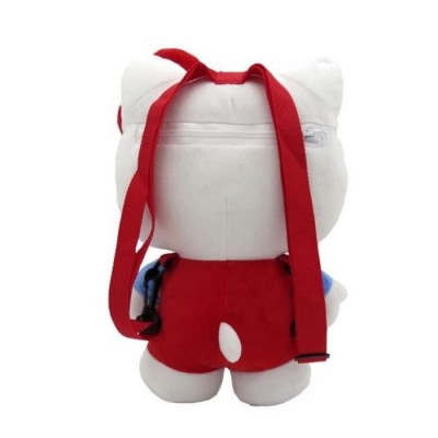 Плюшена 3D раничка Hello Kitty, U MC37-103HK, момиче, бяло и червено Плюшена 3D раничка Hello Kitty, U MC37-103HK, момиче, бяло и червено