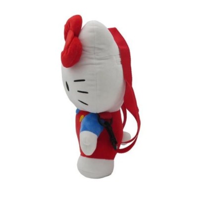 Плюшена 3D раничка Hello Kitty, U MC37-103HK, момиче, бяло и червено Плюшена 3D раничка Hello Kitty, U MC37-103HK, момиче, бяло и червено