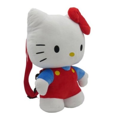 Плюшена 3D раничка Hello Kitty, U MC37-103HK, момиче, бяло и червено Плюшена 3D раничка Hello Kitty, U MC37-103HK, момиче, бяло и червено