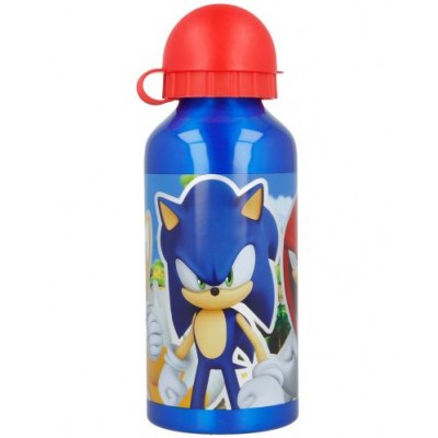 Детска Алуминиева Бутилка SONIC 400 мл, 40534, за момче, синя, многоцветна 40534 Детска Алуминиева Бутилка SONIC 400 мл, 40534, за момче, синя, многоцветна 40534
