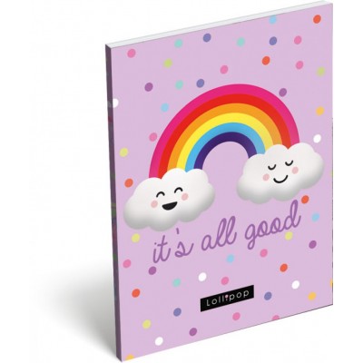 Lizzy Card Тефтерче А7 LOLLIPOP ITS ALL GOOD 17825, за момиче, лилав, многоцветен 17825 Lizzy Card Тефтерче А7 LOLLIPOP ITS ALL GOOD 17825, за момиче, лилав, многоцветен 17825