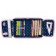 Paso Подаръчен комплект 2 в 1 Gift Bag, PPMN19-713- 1, Кактуси Мешка и Несесер, пълен, тъмносини PPMN19-713- 1