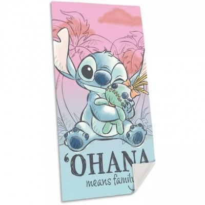 Kids Licensing детска Плажна кърпа  Stitch 70x140 см., R 8435507884570,  момиче, розова, многоцветна R 8435507884570