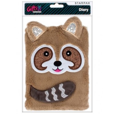Starpak ПЛЮШЕН 3D ДНЕВНИК, Raccoon, Енот, А5,429461 за момиче, кавяв 429461 Starpak ПЛЮШЕН 3D ДНЕВНИК, Raccoon, Енот, А5,429461 за момиче, кавяв 429461