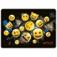 Derform подложка за бюро EMOJI ламинирана, 77182, за момиче и момче, черно и жълто 77182 Derform подложка за бюро EMOJI ламинирана, 77182, за момиче и момче, черно и жълто 77182