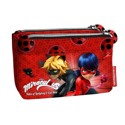 Karactermania детско портмоне с 2 ципа LADYBUG, Лейди Калинка, 35502, 9 х 13 х 2 см, червен 35502 Karactermania детско портмоне с 2 ципа LADYBUG, Лейди Калинка, 35502, 9 х 13 х 2 см, червен 35502