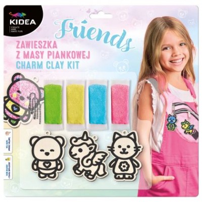 KIDEA Friends направи си висулка, 104604, многоцветно 104604