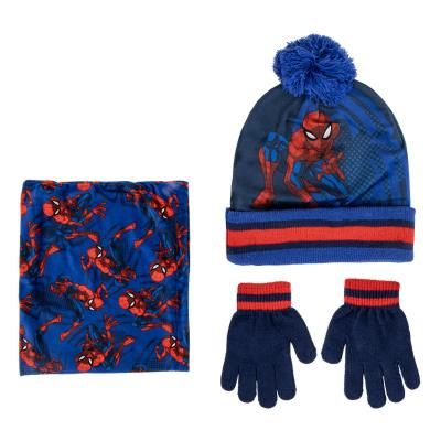 SPIDERMAN комплект шапка, шал, ръкавици, 2200010255, момче, син, многоцветен Т 2200010255 SPIDERMAN комплект шапка, шал, ръкавици, 2200010255, момче, син, многоцветен Т 2200010255