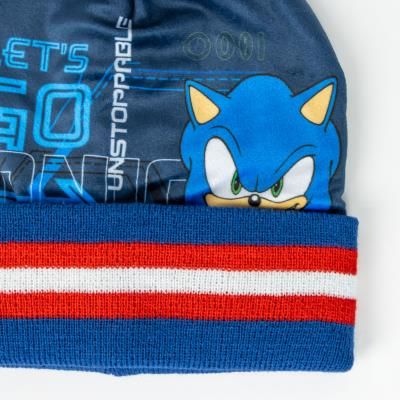 SONIC комплект шапка, шал, ръкавици, T 2200010269, момче, син, многоцветен Т 2200010269 SONIC комплект шапка, шал, ръкавици, T 2200010269, момче, син, многоцветен Т 2200010269