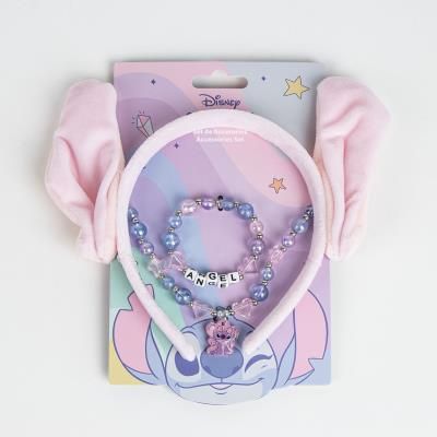 Cerda, Детски комплект диадема, колие, гривна, STITCH , T 2500003077, момиче, розов Cerda, Детски комплект диадема, колие, гривна, STITCH , T 2500003077, момиче, розов
