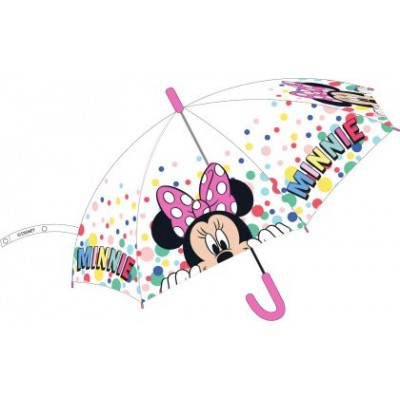 Disney, Детски автоматичен чадър MINNIE Colored Balls, Т 9081504, многоцветен, прозрачен Т 9081504 Disney, Детски автоматичен чадър MINNIE Colored Balls, Т 9081504, многоцветен, прозрачен Т 9081504