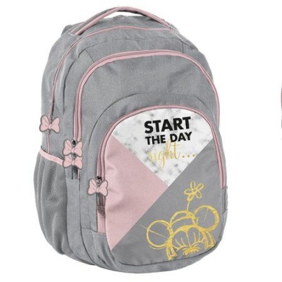 Раница Paso Minnie, DISA- 2706, сиво и розово, 44x32x25 DISA- 2706 Раница Paso Minnie, DISA- 2706, сиво и розово, 44x32x25 DISA- 2706