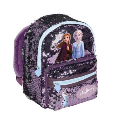 Детска 3D раница Paso Frozen, лилава с пайети, DOE- 355, 28x22x10 DOE- 355 Детска 3D раница Paso Frozen, лилава с пайети, DOE- 355, 28x22x10 DOE- 355