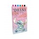 Комплект химикали Stitch 6 цвята Ohana Means Family, L  8435507884457, момиче, розов, многоцветен L  8435507884457