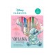 Kids Licensing Комплект тефтерче и 6 бр. гел химикали Stitch Ohana Means Family, L 8435507884440, момиче, розов, многоцветен