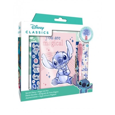 Таен дневник с катиранче, химикал и стикери Stitch, L 8435507877336, момиче, розов L 8435507877336