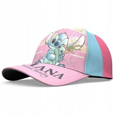 Kids Licensing, Детска шапка с козирка Stitch, 52-54см. R 18435507884877, розова, многоцветна