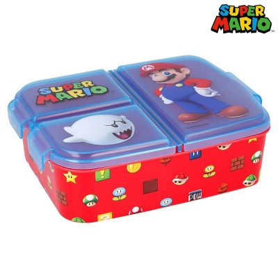Детска кутия за храна с 3 отделения SUPER MARIO, Супер Марио, 21420, червена , многоцветна 21420 Детска кутия за храна с 3 отделения SUPER MARIO, Супер Марио, 21420, червена , многоцветна 21420