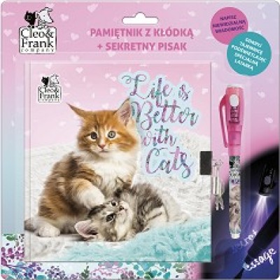 Derform Дневеник с невидима химикалка Cleo & Frank 25, котета, 79858, за момиче, многоцветен 79858 Derform Дневеник с невидима химикалка Cleo & Frank 25, котета, 79858, за момиче, многоцветен 79858