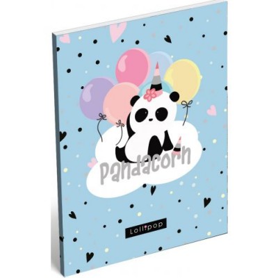 Lizzy Card Тефтерче А7 LOLLIPOP PANDACORN, 17826, за момиче, син 17826 Lizzy Card Тефтерче А7 LOLLIPOP PANDACORN, 17826, за момиче, син 17826
