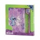 Karactermania Комплект дневник с химикалка Stitch and Angel, T 06193, лилав T 06193 Karactermania Комплект дневник с химикалка Stitch and Angel, T 06193, лилав T 06193
