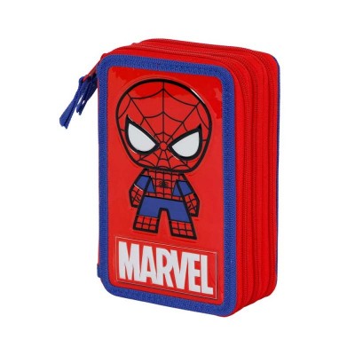 Karactermania Несесер с 3 ципа Spiderman Glide, T 06658, пълен, момче, червена, многоцветен T 06658 Karactermania Несесер с 3 ципа Spiderman Glide, T 06658, пълен, момче, червена, многоцветен T 06658