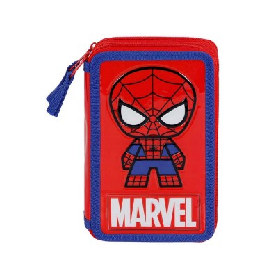 Karactermania Несесер с 3 ципа Spiderman Glide, T 06658, пълен, момче, червена, многоцветен T 06658 Karactermania Несесер с 3 ципа Spiderman Glide, T 06658, пълен, момче, червена, многоцветен T 06658