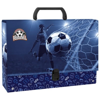 Derform Куфарче с дръжка Football 19, 10см, T 104147, момче, син T 104147 Derform Куфарче с дръжка Football 19, 10см, T 104147, момче, син T 104147