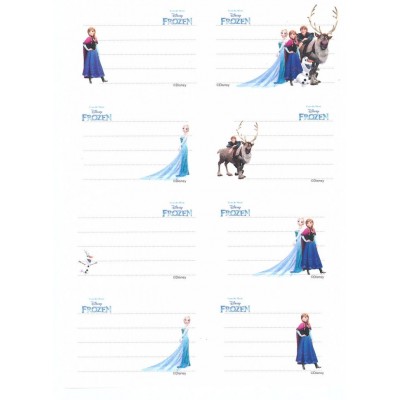 Disney Ученически етикети FROZEN, T 15047, 8 бр, момиче, бял T 15047 Disney Ученически етикети FROZEN, T 15047, 8 бр, момиче, бял T 15047