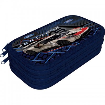 Lizzy Card Ученически несесер с 3 ципа Ford Performance, T 23045214, момче, многоцветен T 23045214 Lizzy Card Ученически несесер с 3 ципа Ford Performance, T 23045214, момче, многоцветен T 23045214