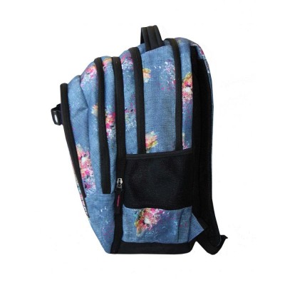 Kaos Ученическа раница 2 в 1 Dalis, T 38338, момиче, синя, многоцветна T 38338 Kaos Ученическа раница 2 в 1 Dalis, T 38338, момиче, синя, многоцветна T 38338