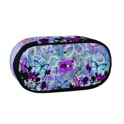 Kaos Ученически овален несесер Candy Maxi, T 38364, момиче, многоцветен T 38364 Kaos Ученически овален несесер Candy Maxi, T 38364, момиче, многоцветен T 38364