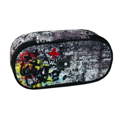 Kaos Ученически овален несесер Subway, T 38375, момче, многоцветен T 38375 Kaos Ученически овален несесер Subway, T 38375, момче, многоцветен T 38375