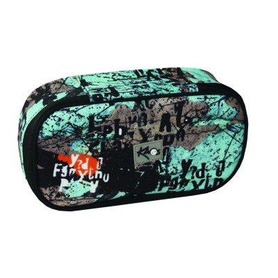 Kaos Ученически овален несесер Crush Maxi, T 38384, момче, многоцветен T 38384 Kaos Ученически овален несесер Crush Maxi, T 38384, момче, многоцветен T 38384